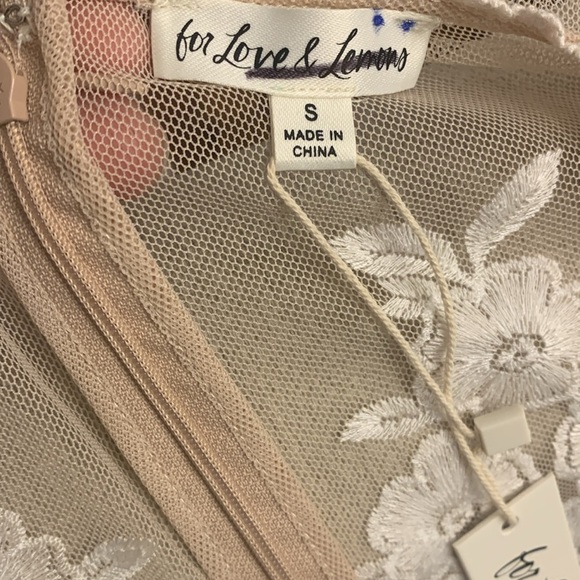 Free People x For love Lemons Temecula Embroidered Lace Jumpsuit size small new - Picture 11 of 11